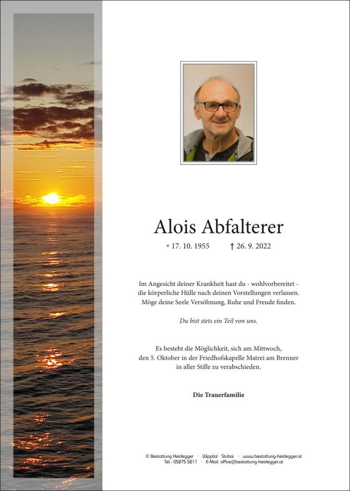 Alois Abfalterer